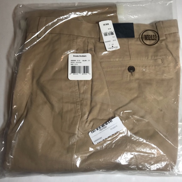 Brooks Brothers Other - BNWT Brooks Brothers Milano 32x32 Khaki Chinos